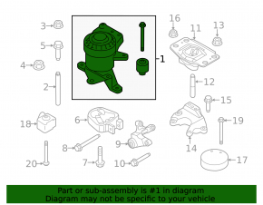 Подушка двигателя правая Ford Fusion mk5 13-16 2.0Т