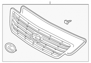 Решітка радіатора grill Lexus GX470 03-09