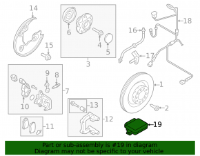 Parking Brake Control Module Audi A4 B8 08-12