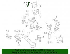 Кронштейн задней подушки двигателя Lexus RX400h 06-09
