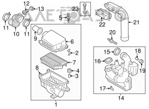 Корпус воздушного фильтра Hyundai Elantra UD 11-16