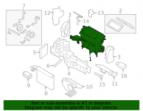Печка в зборі BMW X5 F15 14-18 3.0D під 4 зонне керування