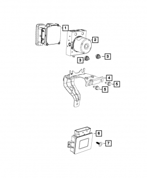 Module-parking brake Jeep Cherokee KL 14-18