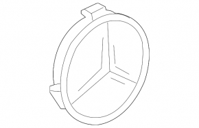 Центральный колпачок на диск Mercedes C-class W205 15-18 тип 1