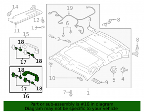 Ручка потолка задняя правая Mazda CX-30 20-23 серая