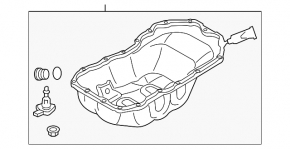 Піддон масляний Mazda CX-5 17-24 2.5 під датчик