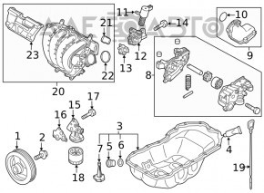 Поддон масляный Mazda CX-5 17-24 2.5 под датчик
