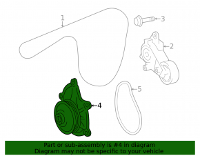 Помпа водяна Lexus NX350 22-26