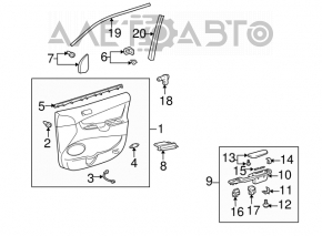 Заглушка бокового зеркала передняя левая Toyota Sienna 04-10