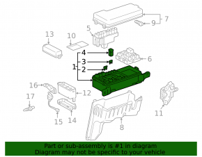 Блок предохранителей подкапотный Lexus RX300 98-00