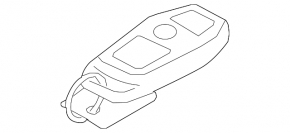 Ключ Lincoln MKZ 17-20 smart, 5 кнопок 433MHZ