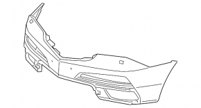 Бампер передний голый Acura MDX 10-13