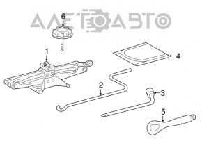 Домкрат Lexus RX350 RX450h 16-22 ржавый