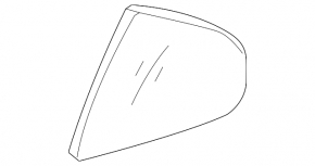 Стекло двери треугольник заднее правое Lexus GS300 GS350 GS430 GS450h 06-11