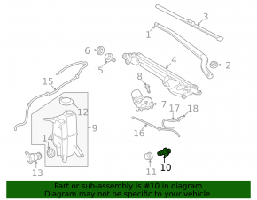 Датчик уровня жидкости бачка омывателя Toyota Sequoia 08-16