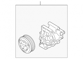 Компрессор кондиционера Nissan Versa 12-19