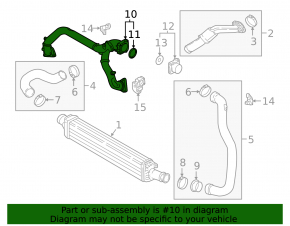 Воздуховод на коллектор Audi A6 19-25 3.0