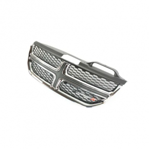Решетка радиатора grill Dodge Journey 11-20 хром без эмблемы