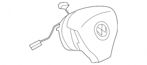 Подушка безпеки airbag в кермо водійська VW CC 08-15
