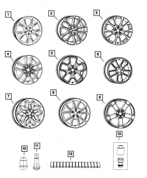 Диск колесный R18 x 8J ET56.4 Jeep Grand Cherokee WK2 17-21 легкая бордюрка