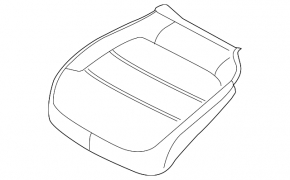 Пасажирське сидіння VW Jetta 11-18 USA без Airbag, шкіра беж
