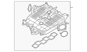 Коллектор впускной нижняя часть Infiniti G37 06-14