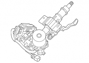 Рулевая колонка с ЭУР Hyundai Sonata 18-19 без smart key