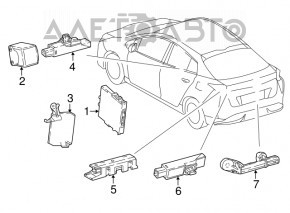 Smart Key Control Module Toyota Prius 16-22