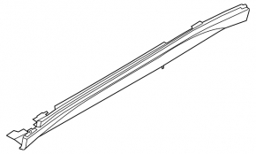 Поріг правий BMW X1 F48 16-22 X-line, Sport-line, структура