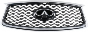 Решетка радиатора grillв сборе Infiniti QX50 19-25 с эмблемой без радара, без камеры