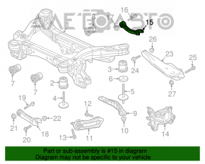 Важіль верхній лівий задній Jeep Cherokee KL 14-23 тип 1