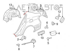 Крыло заднее левое Lexus GS300 GS350 GS430 GS450h 06-11