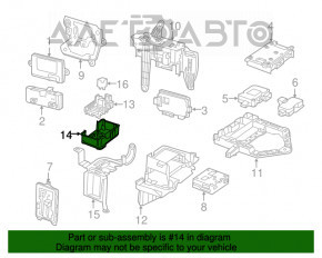 Кронштейн блока предохранителей багажника Mercedes C-class W205 15-19