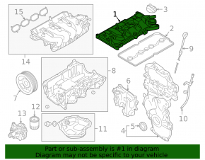 Крышка клапанная Nissan Juke 11-17 1.6 Nismo rs