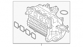 Коллектор впускной Lexus NX300h 15-21
