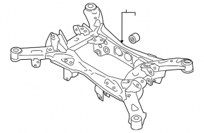 Подрамник задний Subaru XV Crosstrek 18-23