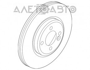 Диск тормозной передний правый Mini Cooper F56 3d 14- 282