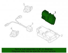 Driver Assist Top View Camera Module Audi Q7 16-23
