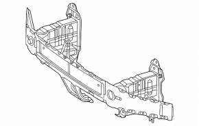 Клык усилителя переднего бампера правый Mercedes W167 GLE 350 450 20-26