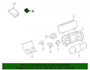 Кнопка аварійної сигналізації Land Rover Range Rover Velar 18-22
