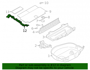 Крепление пола багажника правое BMW X7 G07 19-26