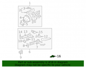 Лопух переднего подрамника левый Lexus GS300 GS350 GS430 GS450h 06-11 RWD