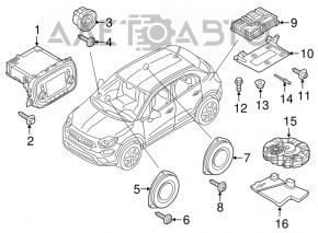 Сабвуфер Fiat 500X 16-21