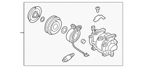 Компрессор кондиционера Hyundai Elantra AD 17-20 2.0