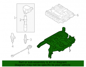 Кронштейн блока ECU компьютера двигателя Audi A6 C8 19-24 2.0T