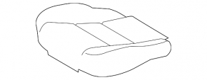 Водительское сидение Toyota Rav4 13-15 без airbag, ткань беж