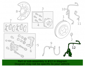 Провод датчика ABS передний правый Lexus NX200t NX300 NX300h 15-21 FWD