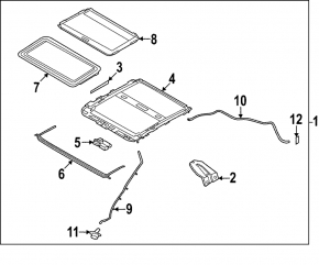 Мотор люка Nissan Sentra 20-24