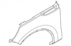 Крыло переднее правое Lincoln Aviator 20-24 hybrid