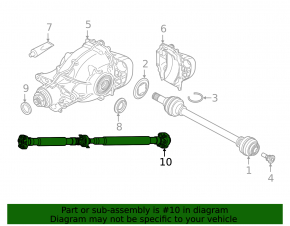 Карданний вал BMW X3 G01 22-24 2.0T RWD